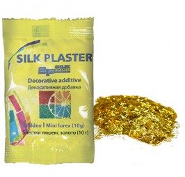 МИНИ-Блестки для добавления в жидкие обои Silk Plaster "Люрекс" золото